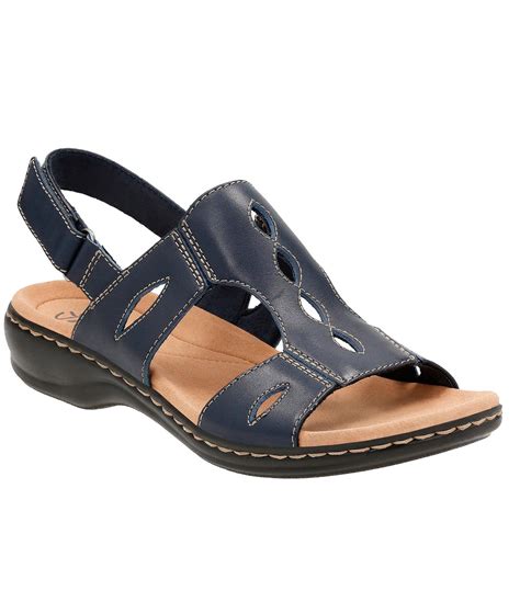 clarks navy blue sandals